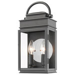 Artcraft Lighting - Fulton AC8221BK Outdoor Light - The "Fulton Collection" of exterior lanterns can lend itself to many surroundings from traditional to transitional. Finished in black with clear glassware. A neat feature is the circular reflective backplate to increase light. (also available in oil rubbed bronze and other sizes)