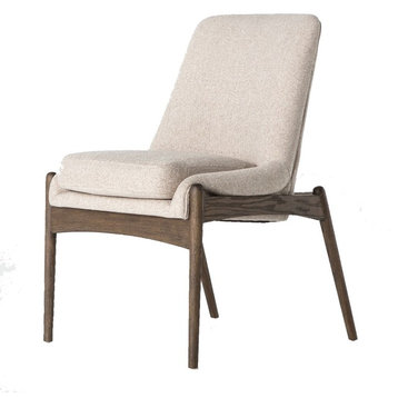 Braden Mid-Century Modern Upholstered Dining Chair Set Of 2