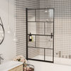 vidaXL Shower Enclosure Shower Cabin with ABS Handle ESG 31.5"x55.1" Black