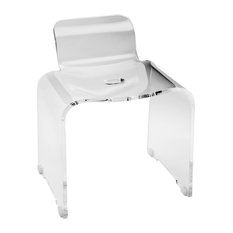 Ghost Acrylic Stool, With Back