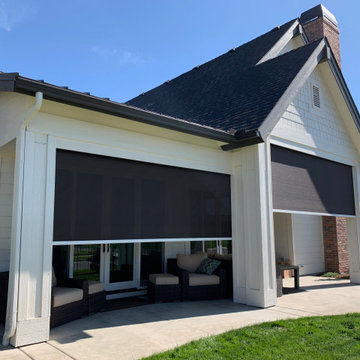 Exterior Solar Shades - Motorized and Manual