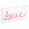 Love 11.88" X 5.88" Acrylic Box USB Operated LED Neon Light, Red