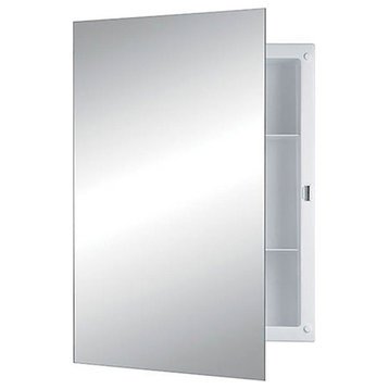 Jensen 781029 Recessed 16x22" Reversible Medicine Cabinet With Frameless Mirror