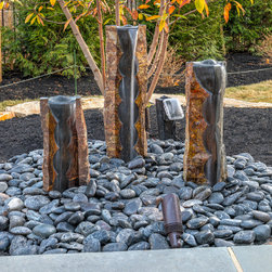 Pillar Water Jars Water Feature - Outdoor Fountains And Ponds