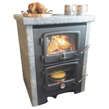 Vermont Bun Baker 1000 Wood Cook Stove with Soapstone Surround
