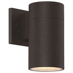 Craftmade - Craftmade Pillar 1 Light Small Outdoor Wall Lantern, Matte Black - With our Pillar Collection, you won't miss an opportunity to let your impeccable attention to details shine outdoors as well as indoors. Sleek and understated, the Pillar presents a sophisticated design in outdoor lighting that not only complements, but adds to the beauty of your home.