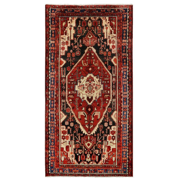 New Persian Nahavand Hand-Knotted Rug, 5'6"x10'11"