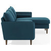 Sectional Sofa Set, Fabric, Navy Blue, Modern, Living Lounge Hotel Hospitality