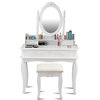 Modern Mirror Jewelry Storage Makeup Dressing Table Vanity Set