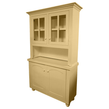 Eagle Furniture, 52" Modern Country Hutch and Buffet, Cupola Yellow, With Hutch