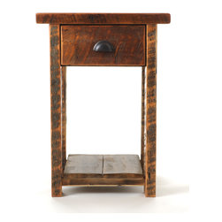 Barnwood 1 drawer nightstand - Nightstands And Bedside Tables