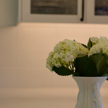 Coastal clean kitchen and baths