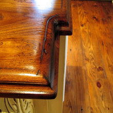 Distressed Walnut Island Countertop