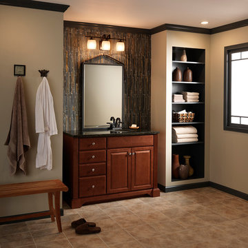 Exeter Bathroom Vanity in Clove Finish