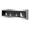Recessed Wall Ventless Bio Ethanol Fireplace - Accalia | Ignis