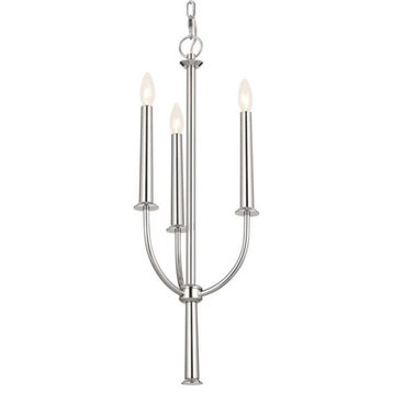 Kichler 52496 Florence 3 Light 11"W Taper Candle Style Chandelier - Polished