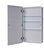 Euroline Medicine Cabinet, 18"x24", Annealed Stainless Frame, Partially Recessed