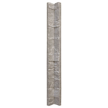 Universal Inside Corner for StoneWall Faux Stone Siding Panels,, Grey Granite