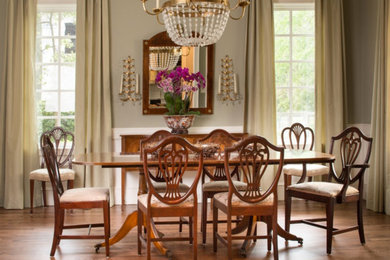 This is an example of a classic dining room in Boston.
