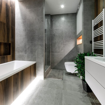 Ванная комната. Дизайн проект квартиры на Петровском острове