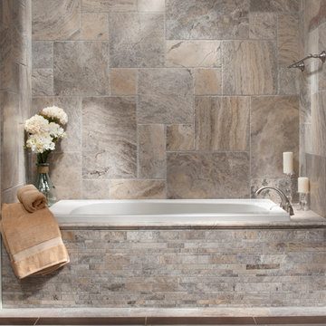 Brushed Travertine Bath