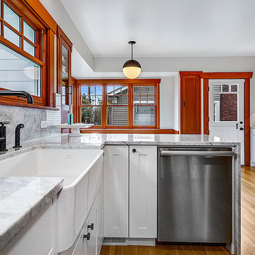 Maple Leaf full kitchen and fireplace renovation