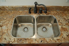 Nobody does drop-in sink on stone countertop? Really?