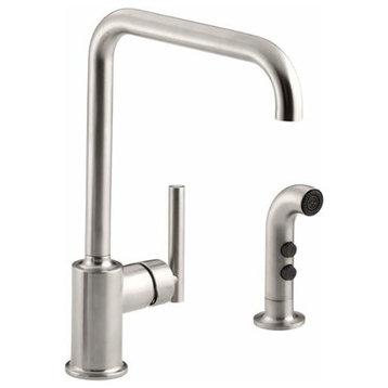 Kohler K-7508 Purist 1.5 GPM Widespread Kitchen Faucet - - Vibrant Stainless
