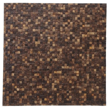 East at Main Fantasy Espresso Coconut Shell Wall Tile
