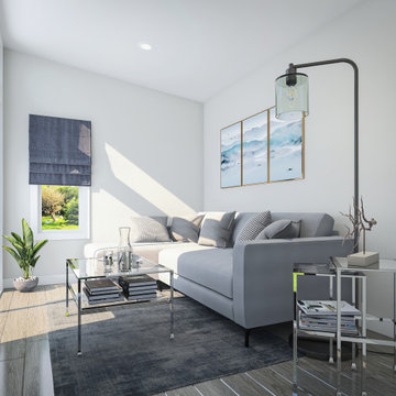 Office Shack Interior - Living