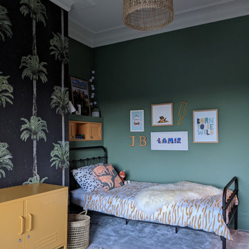Dark Green Boy's Room