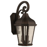 Craftmade - Briarwick Large 3 Light Outdoor Lantern, Dark Coffee - The past is made present with our Briarwick collection's clear seeded glass and gentle curves capturing the romance of the past.  Offered in multiple finishes and three sizes, the versatile Briarwick is the ideal choice for today.
