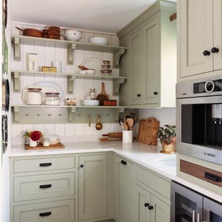 75 Beautiful Kitchen Pantry With Green Cabinets Pictures Ideas