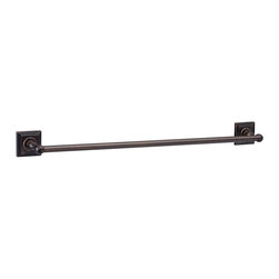 Designers Impressions - Designers Impressions Aurora Series Oil Rubbed Bronze 24" Towel Bar - Towel Bars