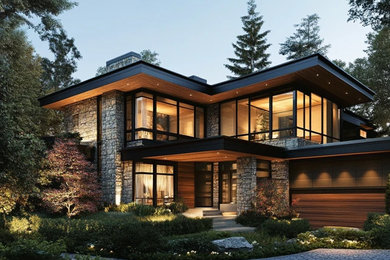 Minimalist exterior home photo in Vancouver