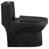 Virage 1-Piece Elongated Toilet Vortex Dual-Flush 1.1/1.6 gpf, Matte Black