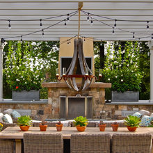 Ideas For String Lights Beneath Gabled Roof