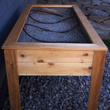 Raised herb box