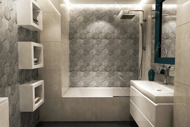 マドリードにあるモダンスタイルのおしゃれな浴室の写真