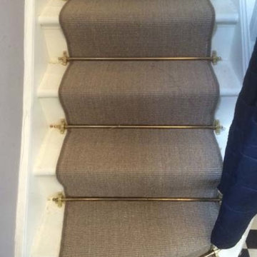 Installing Carpet Runner and Stairrods to Stairs