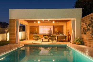 Minimalist pool photo in Los Angeles