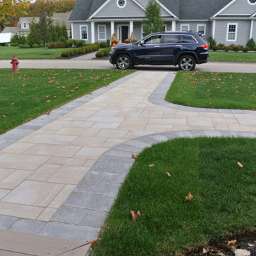 Tuscany and Limestone Front Entry Walkway
