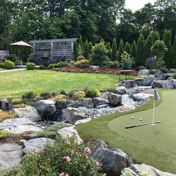 Putting Green, Pondless Stream & Patio