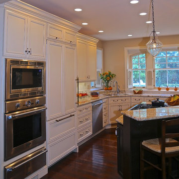 Classic Philadelphia Kitchen Remodel | Elegant Cream Cabinetry & Granite Counter