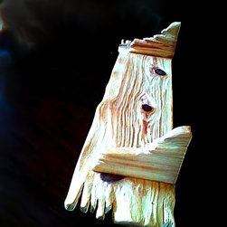 Rustic hand carved shelves - Display And Wall Shelves 