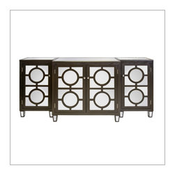 AVA 3 PIECE BUFFET CHOCOLATE OAK - Buffets And Sideboards