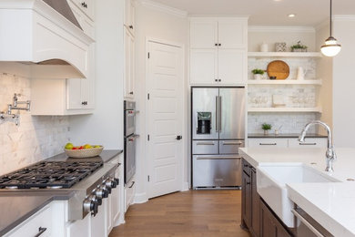 Transitional kitchen photo in Austin