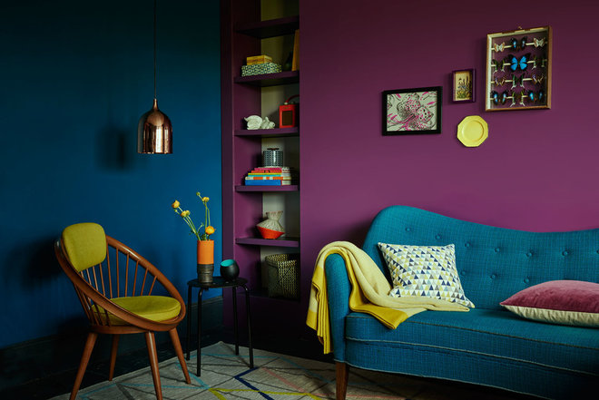 Eclectic Living Room by Dulux Amazing Space