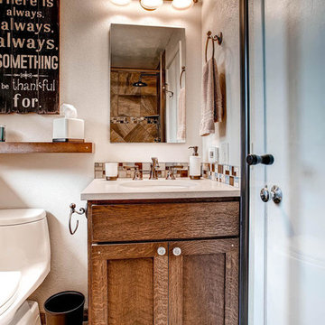 Cozy Farmhouse Hall Bath