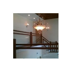 Contemporary Bamboo Staircase - Chandeliers